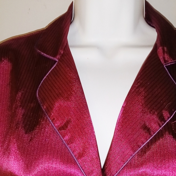 Pinstripe Satin Pajamas - Picture 7 of 8